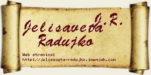 Jelisaveta Radujko vizit kartica